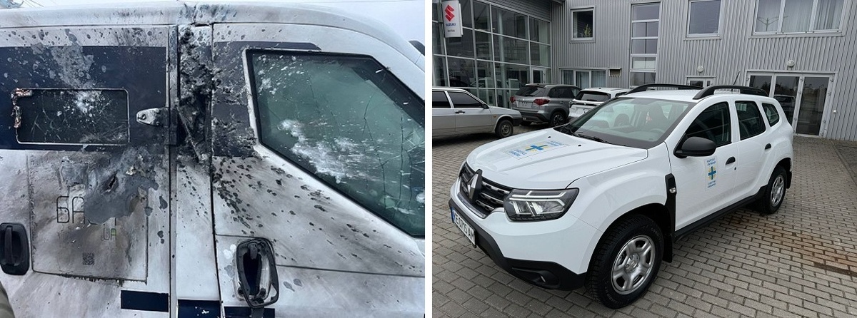 Pořízení evakuačního vozidla pro kolegy z Caritas Mariupol, Doněcká oblast.